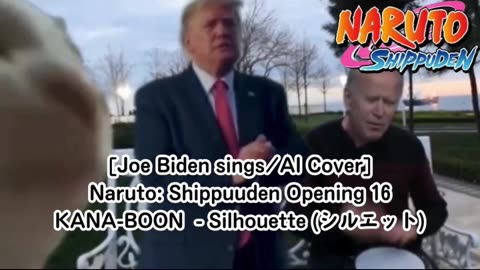 [Joe Biden sings/AI Cover] Naruto: Shippuden Opening 16 KANA-BOON - Silhouette