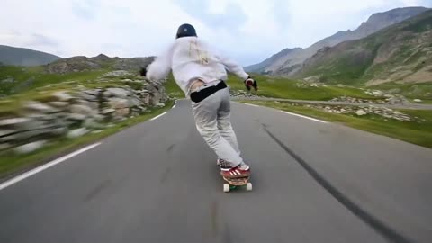 Skateboards on the road