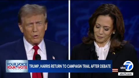 Trump, Harris return to campaign trail after debate