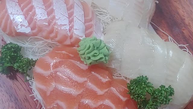 Sushi dishes from Asia, Korea, and Japan