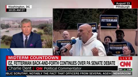 CNN’s Charlie Dent: Fair Question Whether Fetterman Is Able or Fit to Serve