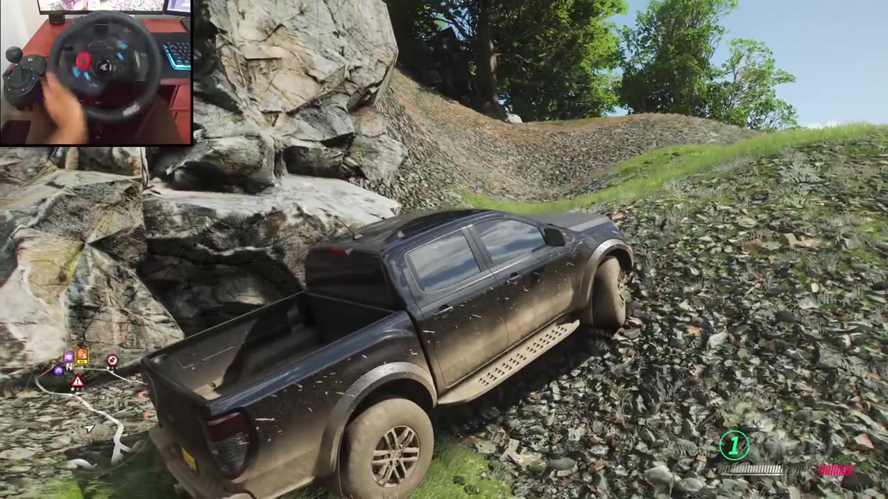 Ford Ranger Raptor (470hp) - Offroading - Forza Horizon 4 - Logitech g29 gameplay-4K