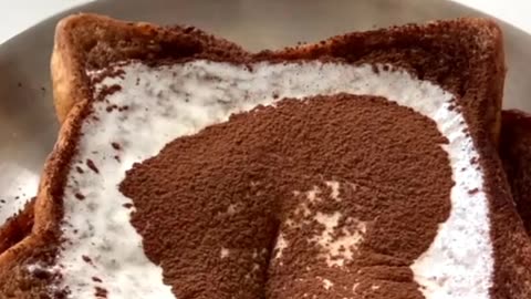 Chocolate flowed into the bread river | #food #recipe