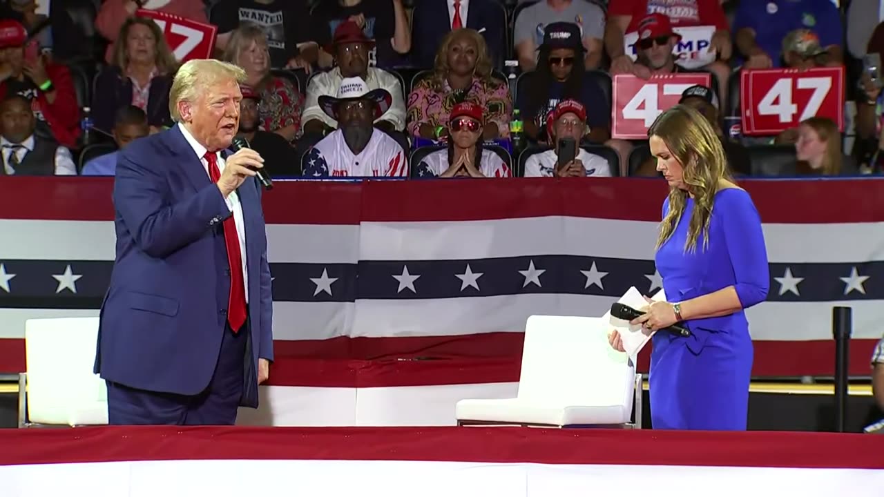 Donald Trump and Sarah Huckabee Sanders hold town hall in Michigan - September 17, 2024