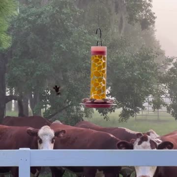 Cows and the Hummingbird