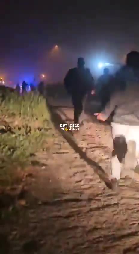 West Bank Palestinians during missile/UAV attack on Israel