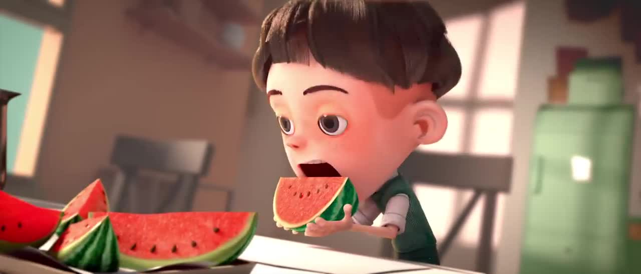 CGI Animated Short Film: "Watermelon A Cautionary Tale" by Kefei Li & Connie Qin He