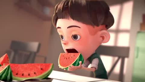 CGI Animated Short Film: "Watermelon A Cautionary Tale" by Kefei Li & Connie Qin He