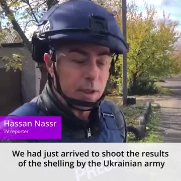 The crew of the Arabic edition of the RT TV channel came under fire from the Ukrainian military