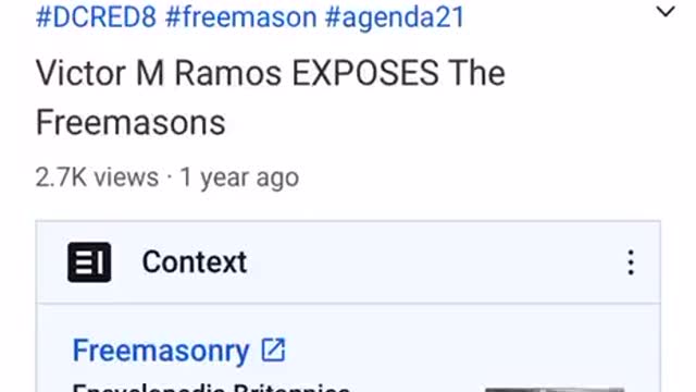 ThingsYouShouldKnow - Victor M Ramos exposed the Freemasons