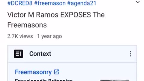 ThingsYouShouldKnow - Victor M Ramos exposed the Freemasons