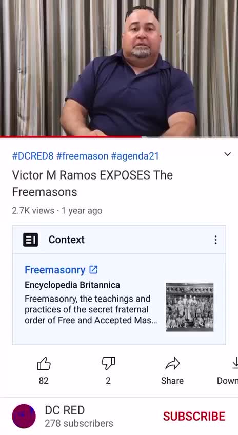 ThingsYouShouldKnow - Victor M Ramos exposed the Freemasons