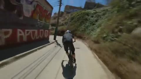 At the bike competition you have to get the best time