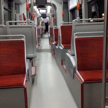 Having fun in the tram