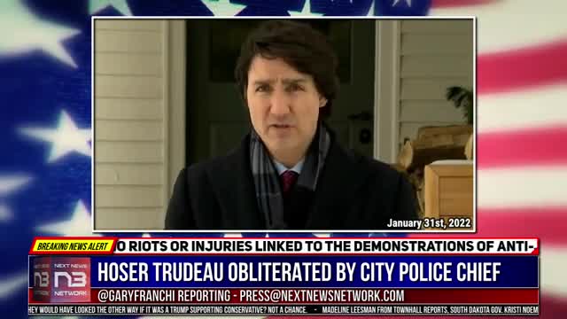 GAME OVER: Police Chief OBLITERATES Trudeau over Trucker Protest Proving He's Truly A Hoser