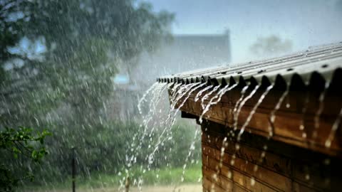 Soothing rain sound effect