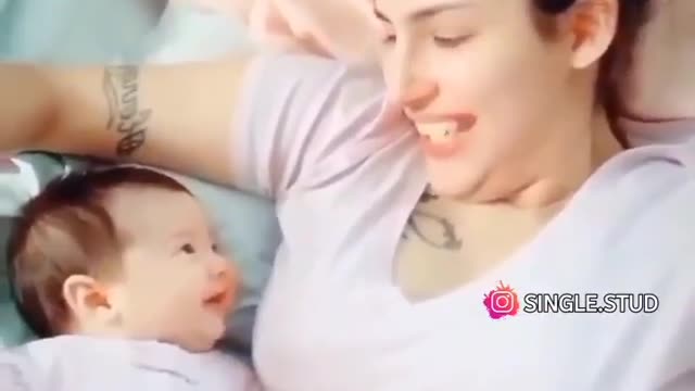 Just look at baby smile.