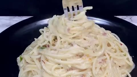 White Sauce Spaghetti | Delicious Food ASMR Cooking