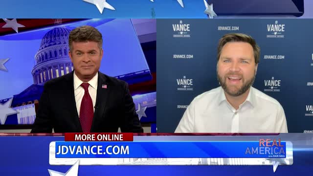 REAL AMERICA -- Dan Ball W/ J.D. Vance, JD Leads In The Polls In U.S. Senate Race In Ohio, 8/23/22