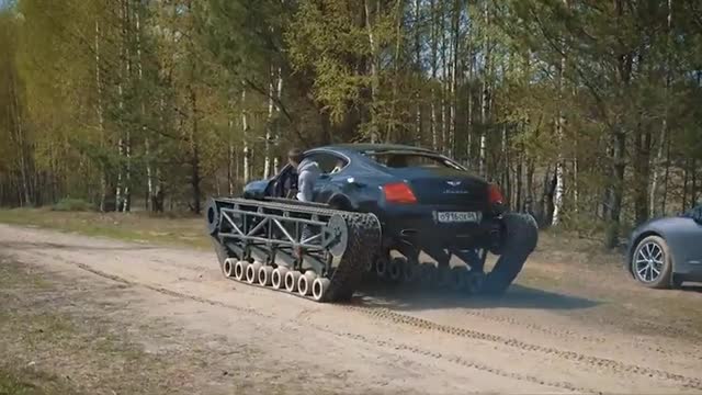 Russians can make a tank out of everything, even a Bentley