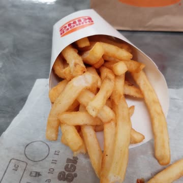 Burger King Hamburger & Fries