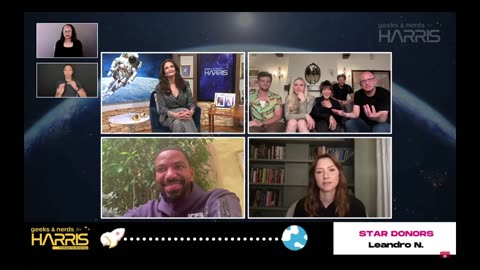 Lynda Carter with the Cast of The Boys | Geeks and Nerds (The Bracelet and squib scene)