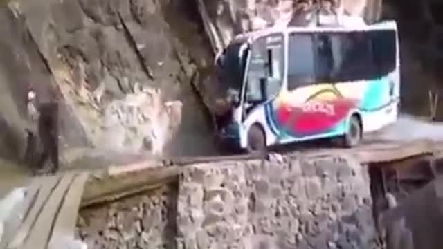 Car on the mountain