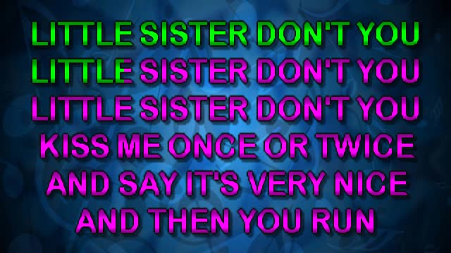 kbkaraokeking Presley,_Elvis Little Sister