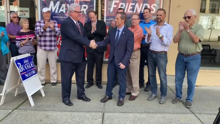 Wlea News, Senator Tom O'Mara, Endorses Mayor John Buckley, October 6, 2021
