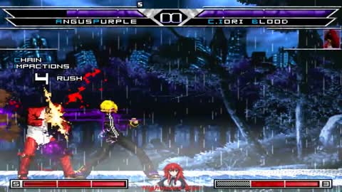 [KOF MUGEN] Angus Purple vs Super Blood Team