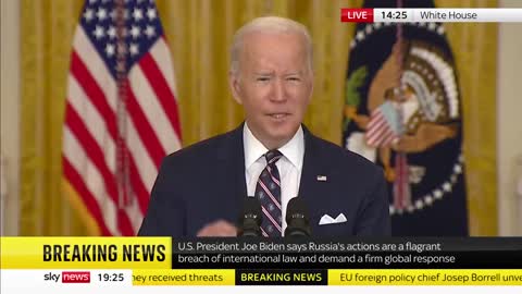 Ukraine Crisis-Biden announce new sanctions against of Russia