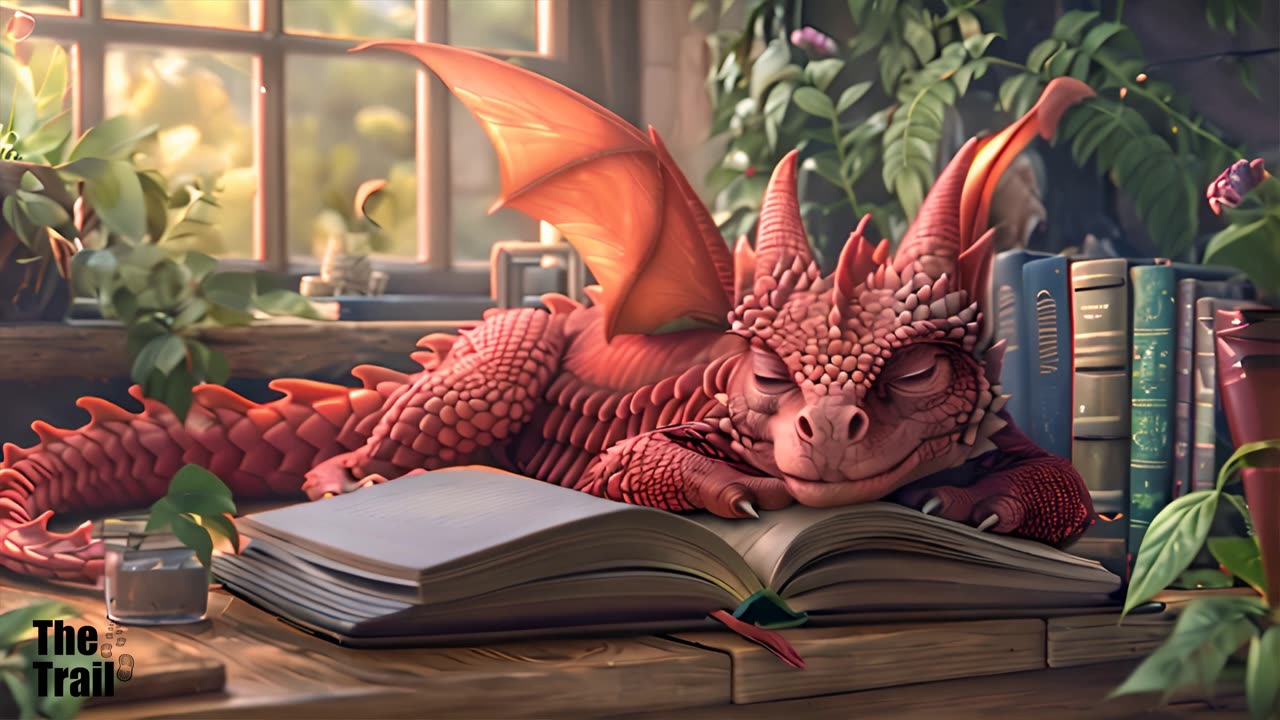 Instrumental Ambient Music - Dreaming Amongst Dragons | (AI) Dragon Books