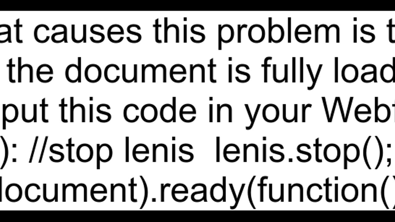 Lenis Scroll Unable to scroll to bottom of page