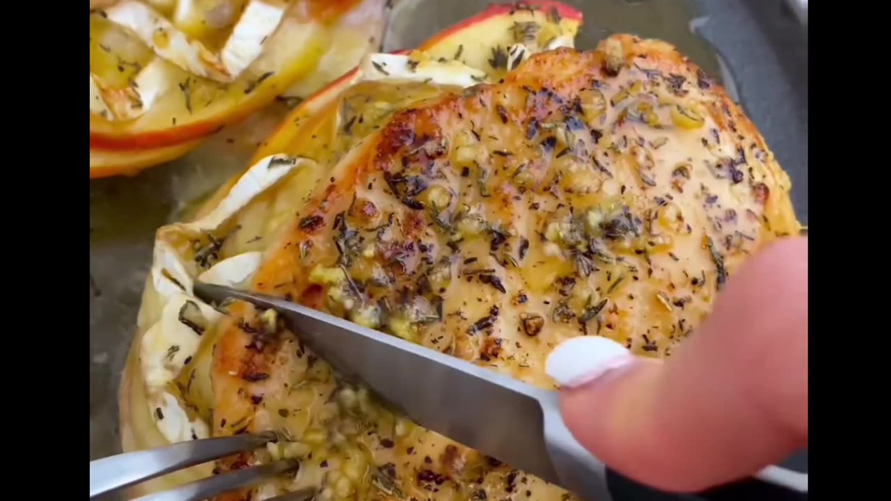Apple & Brie Stuffed Chicken