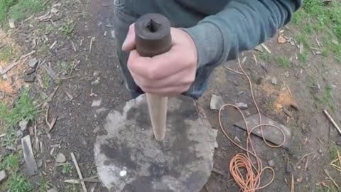 Use Tools To Combine Metal Rings And Sticks More Closely