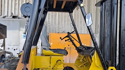 Painting forklift