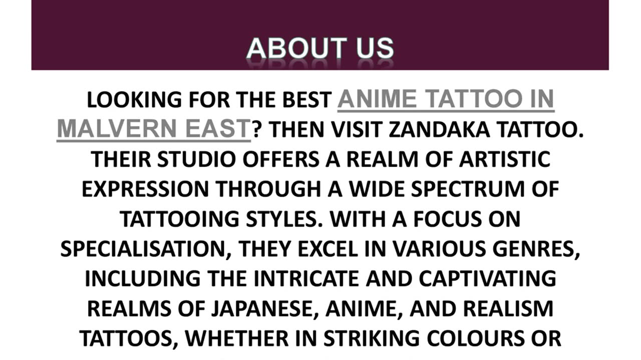 Best Anime Tattoo in Malvern East