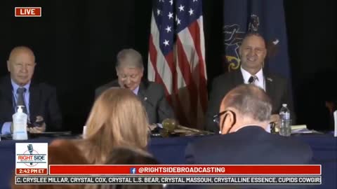 Your President Donald J Trump speaks at PA Election Fraud Hearing