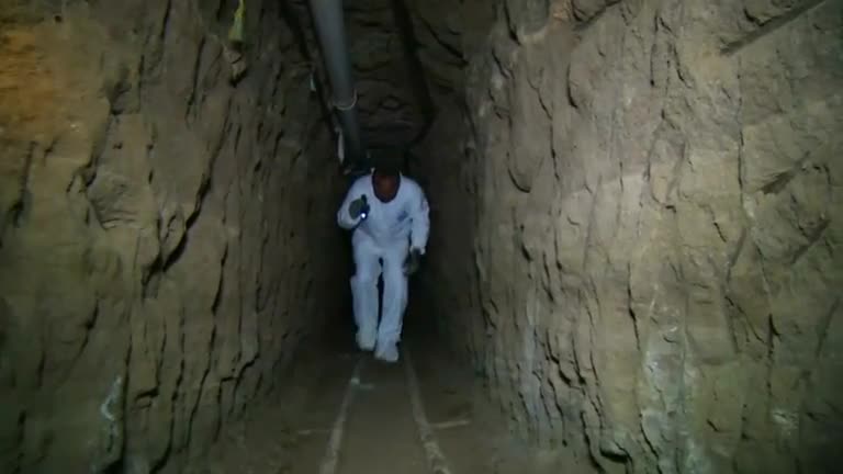 A walk through El Chapo's escape tunnel in Mexico