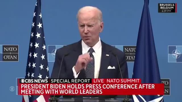 Biden warns the World that Food Shortages (Hunger, Famine, etc) are coming because “Russia”