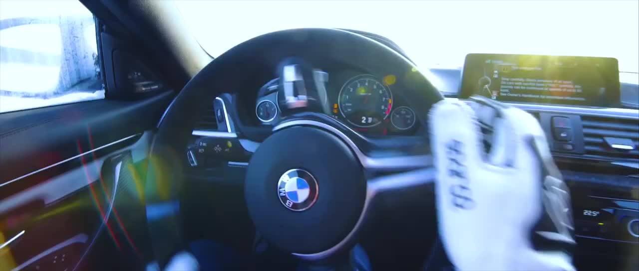 BMW DRIFTING ON ICE