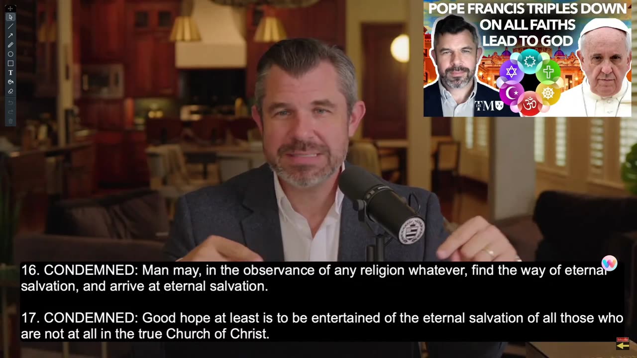 3 shocking claims Pope Francis made about all faiths leading to God-Taylor Marshall 25-09-24