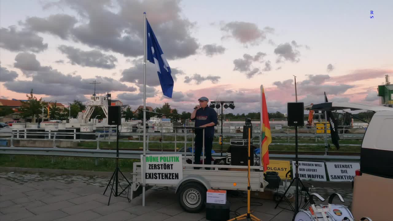 Wolgast - Redebeitrag von Thomas 30-08-2022