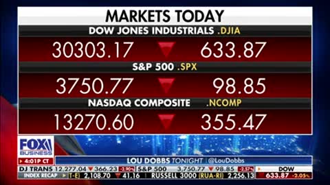 Lou Dobbs reacts to the fluctuating markets