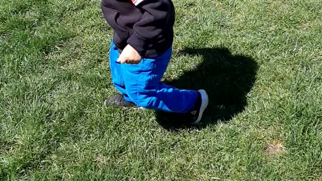 Nephew exploring