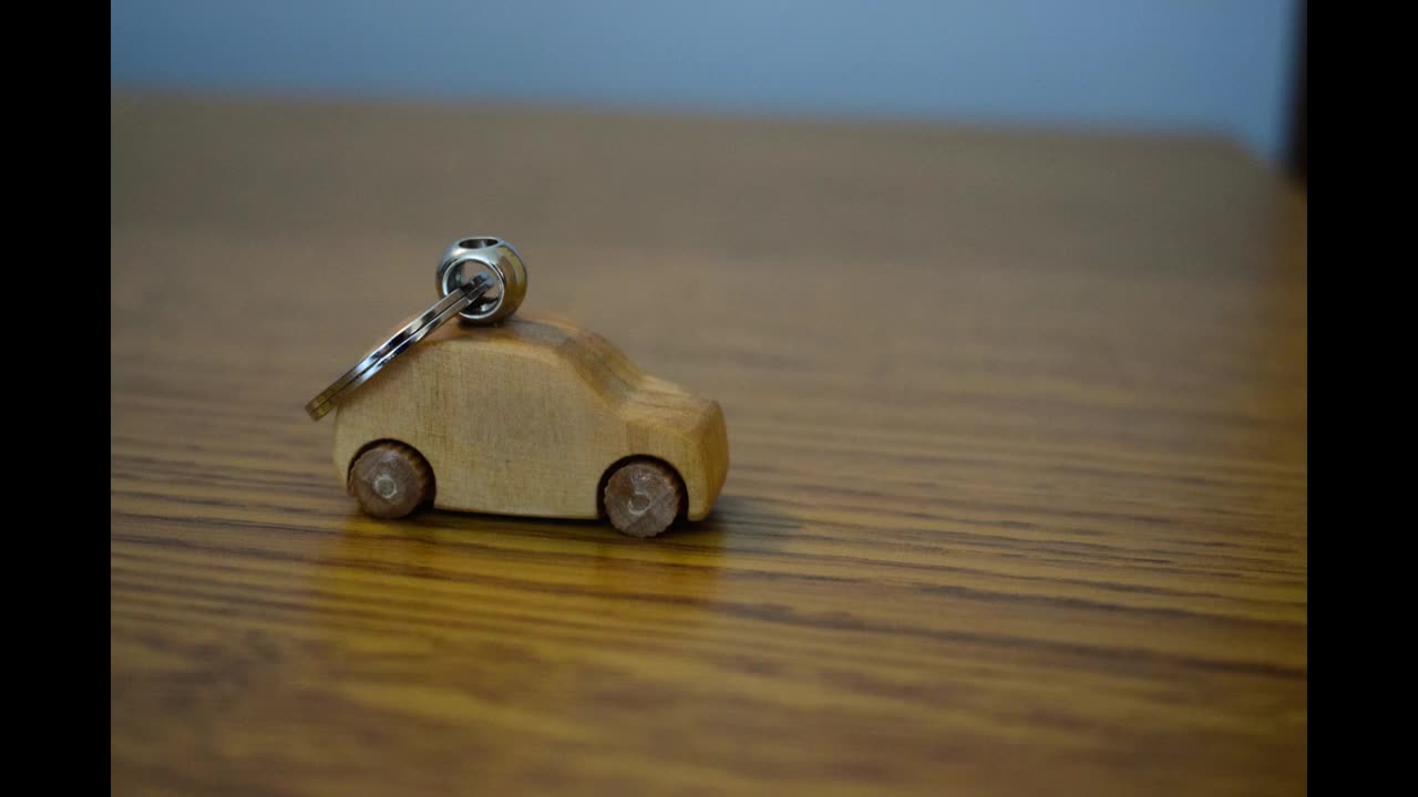 Woodworking: Wooden Car Keychain