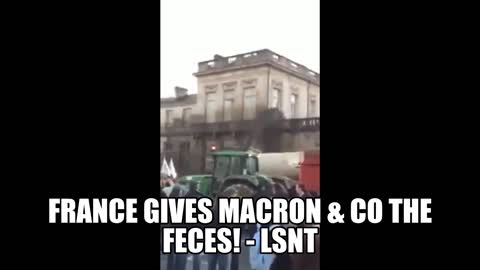 A Sewage Truck Emptied Its Load On the French Capital as a Gift for Macron