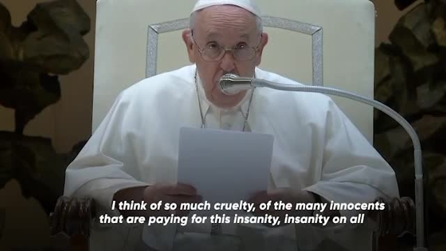 ’The innocent pay for war' - Pope Francis on Daria Dugina killing