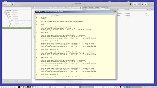 29. GtkTreeView Toggle Boxes