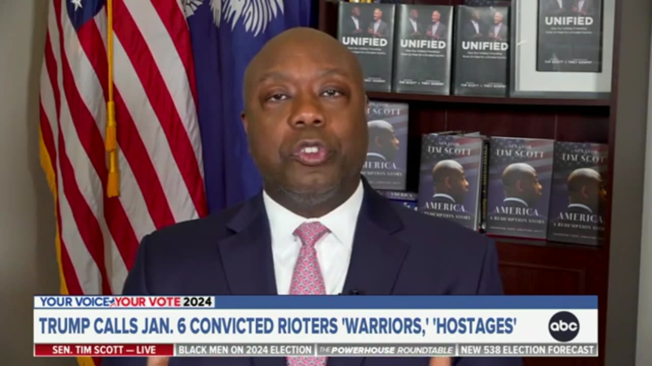 Sen. Tim Scott: "The greatest threat to democracy today is Joe Biden."